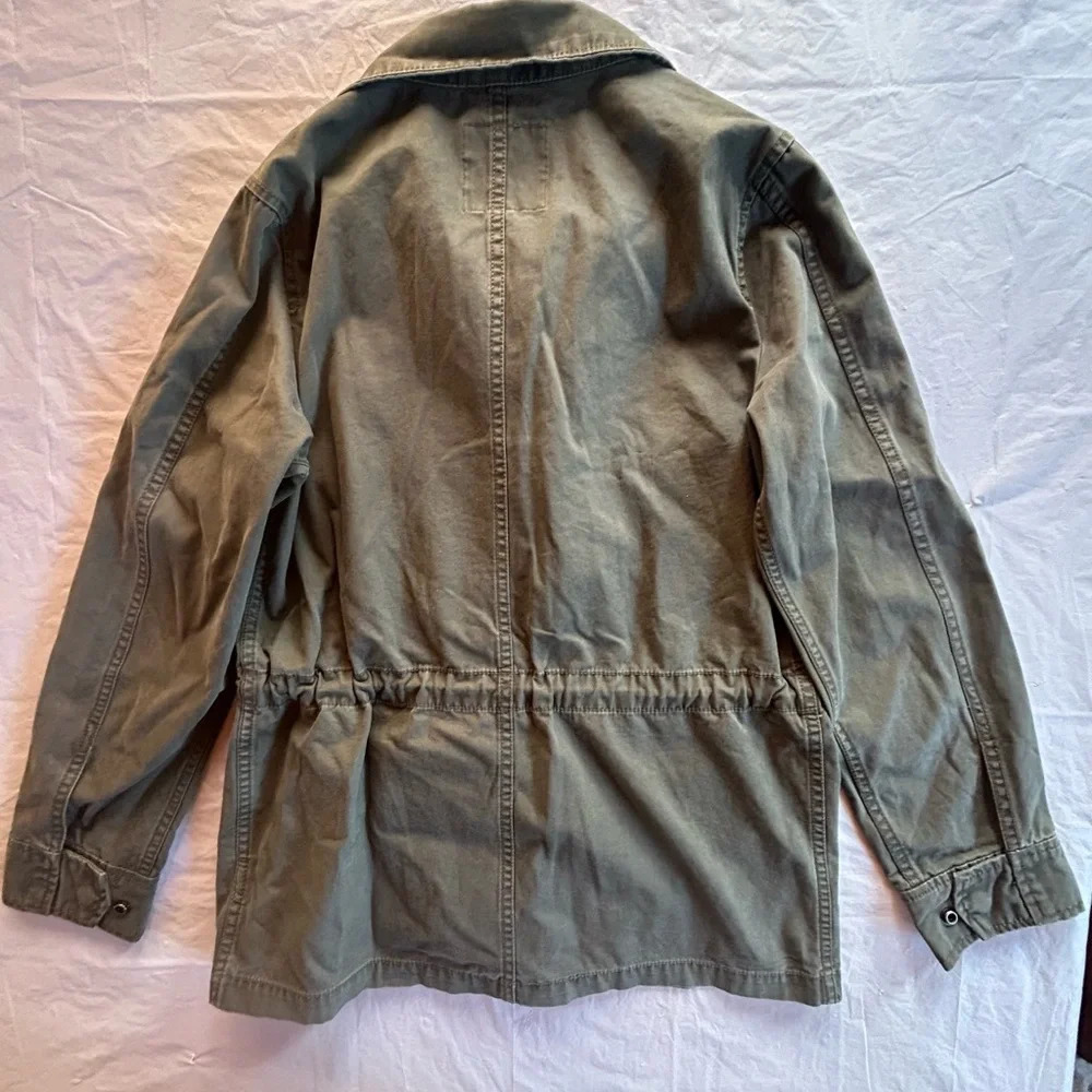 Madewell Army Green Jacket with Cinched Waist  XXS - Picture 6 of 8